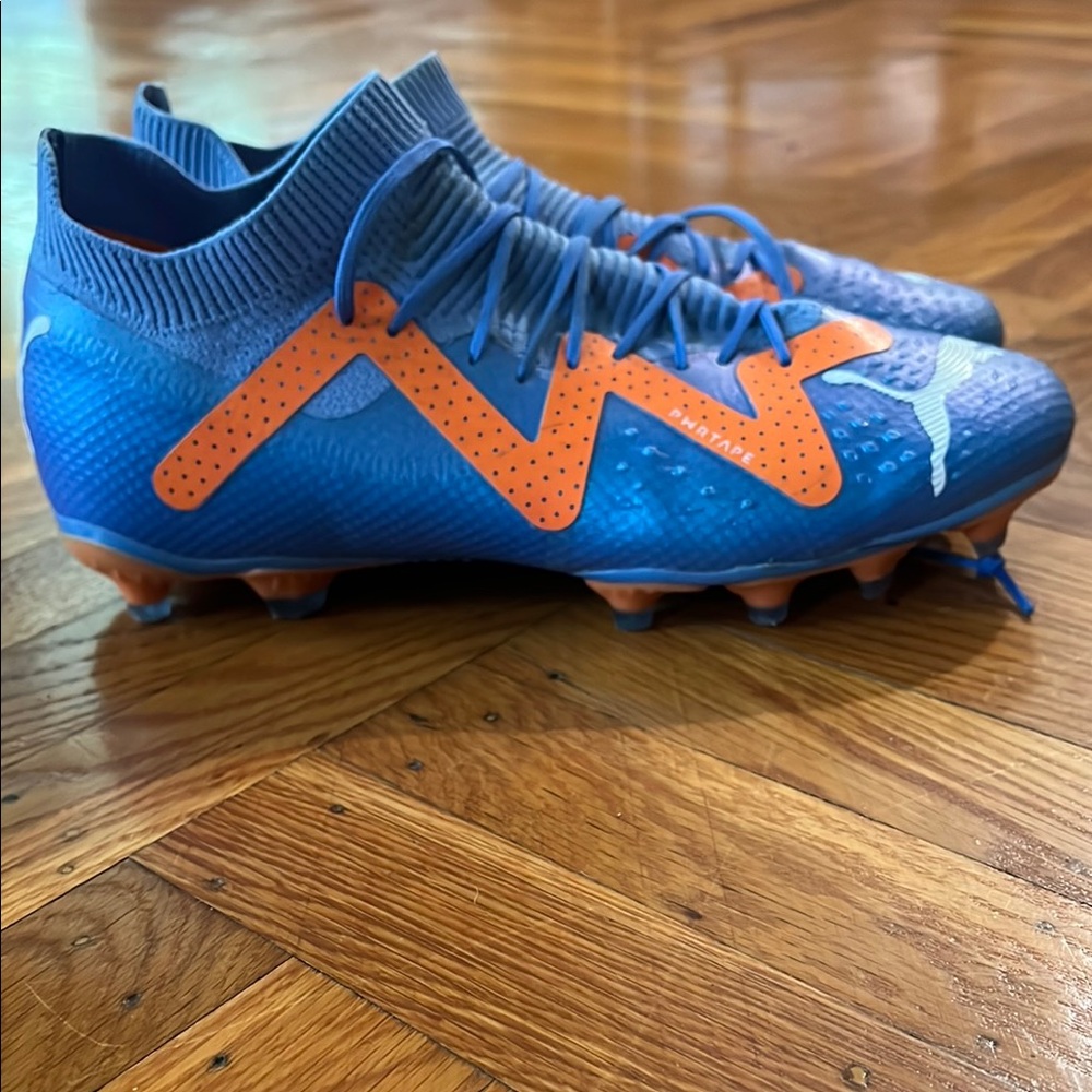 Puma Blue and Orange Athletic Shoes